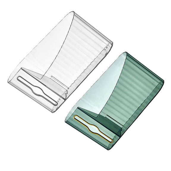 Zehuanyu 2-Pack Hanging Bag Dispenser with Breathable Shell, Transparent Anti-Collision Design for Easy Storage