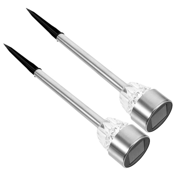 Zehuanyu 2 Pcs Lanterns Solar Lawn Light Garden Lights Garden Solar Lights 6X6X34CM White