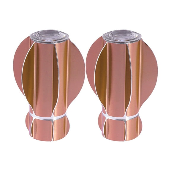 Zehuanyu  2 Pcs Magnetic Curtain Rod Adjustable Track Rods Decoration Curtains Rose Gold