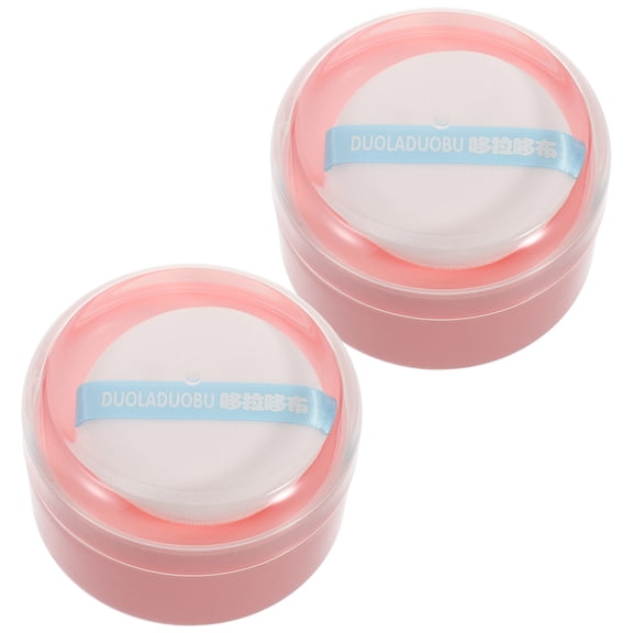 Zehuanyu 2 Pcs Powder Holder Dry and Wet Separation Filter Baby Pink