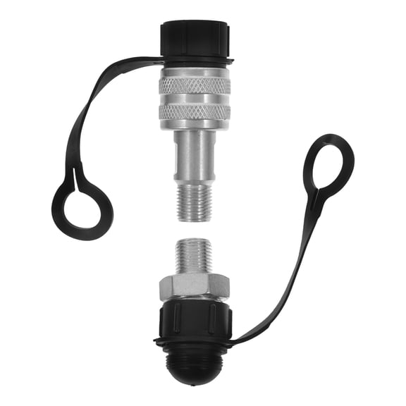 ORDDIART Hydraulic Hose Field Repair Kit Carbon Steel For Jack 2Pcs 2.4X1.2X1.2In