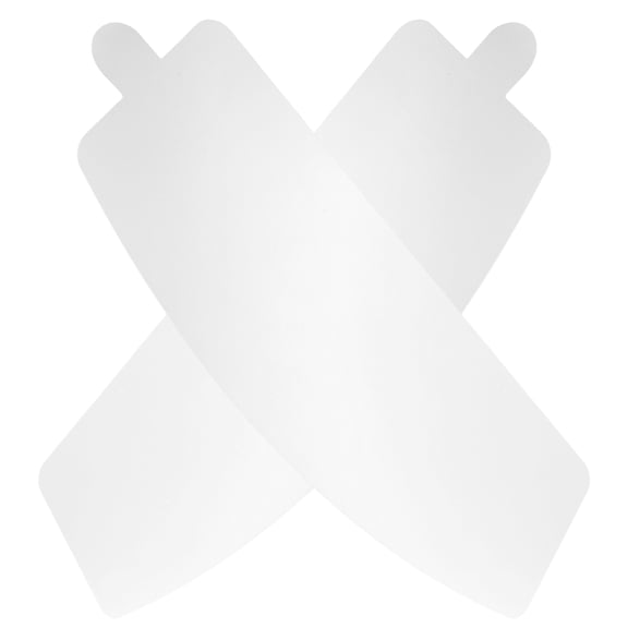 Zehuanyu 2 Pcs Sandblasting Helmet Lens Thickened Hat Mask Blocking Dustproof White