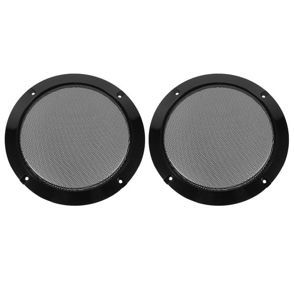 RENACLIPY Steel Speaker Grill Cover Black Metal Speaker Protector 2 Pieces Durable Replacement Parts