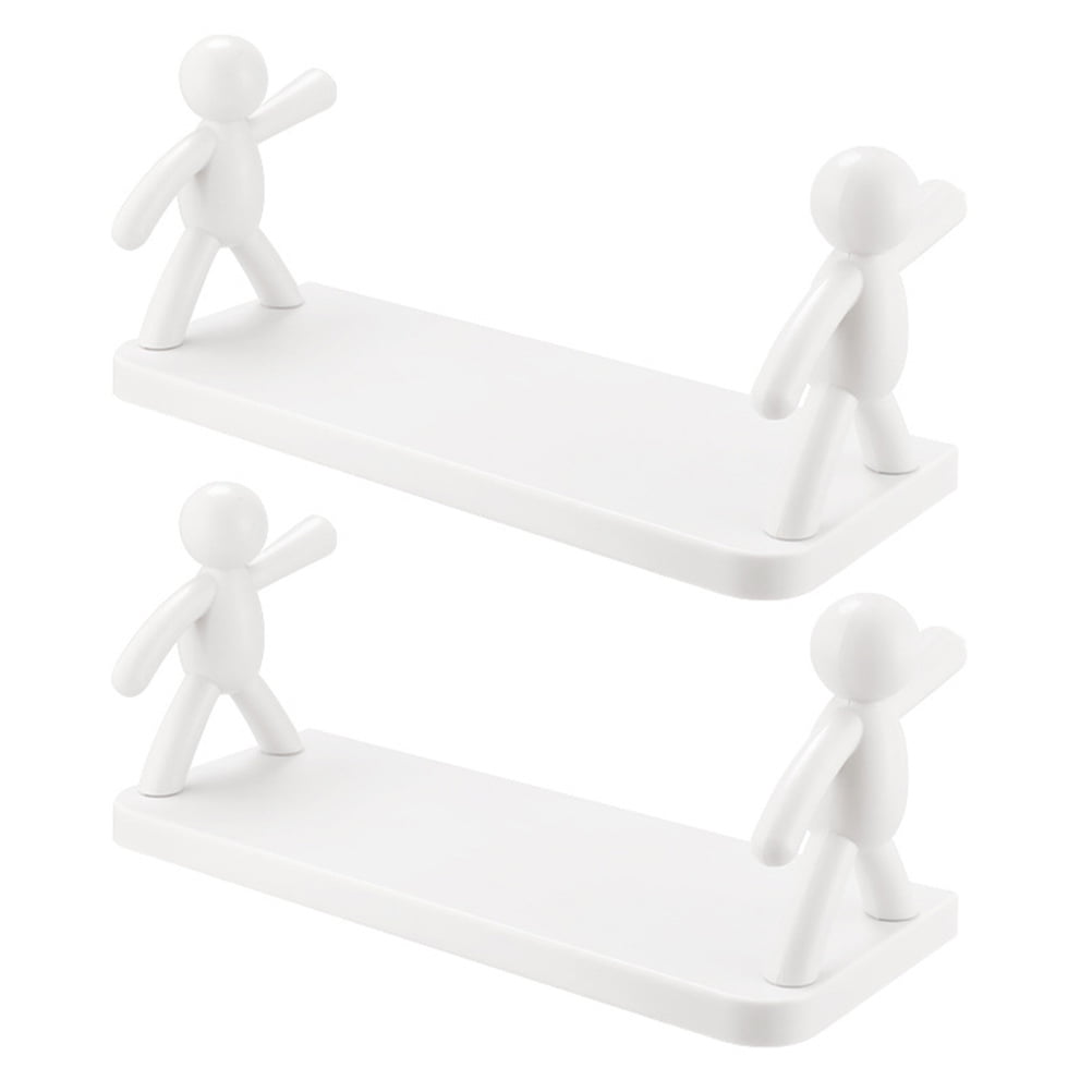 Zehuanyu 2 Pcs White Shelves for Wall Housewarming Figure Rack ...