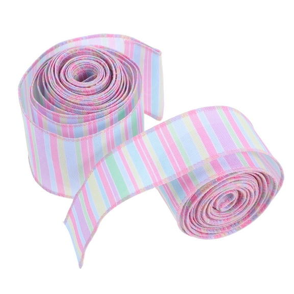 Zehuanyu 2 Rolls of Fence Post Cover Stickers with Flag and Bow Ribbon Decorations