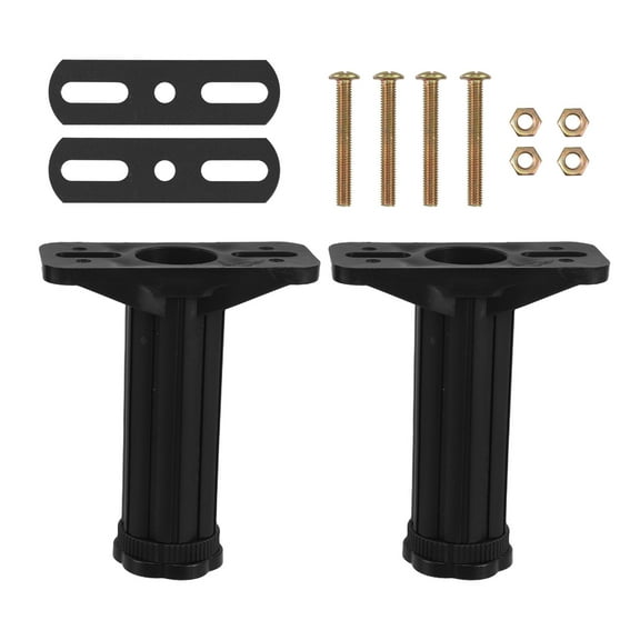 DEEPCRAFF Queen Bed Slats Black PP PA Universal Compatibility 2 Sets