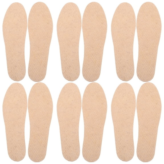 Zehuanyu 20 Pairs Thin Insoles Shoe Pads General Sign Anti-odor Men and Women Beige
