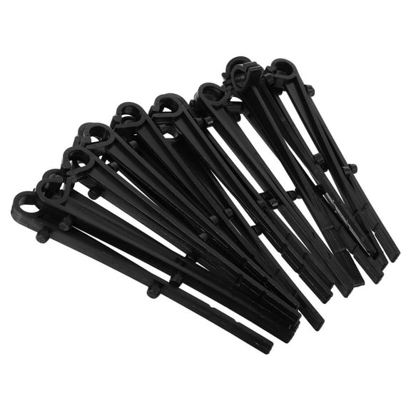 Zehuanyu  20 Pcs Filter Retaining Clip Gutter Guard Clips Screen Protector for Ladder Black