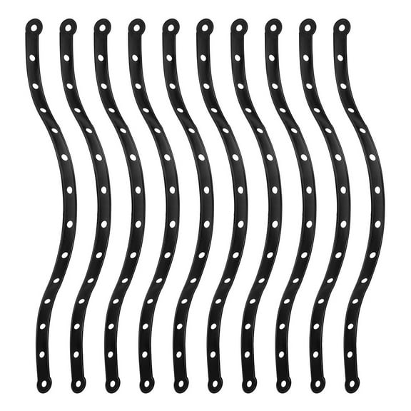 Zehuanyu 20 Pcs Hooks Hanger Connection Strip 45.00X1.80X0.20CM Black