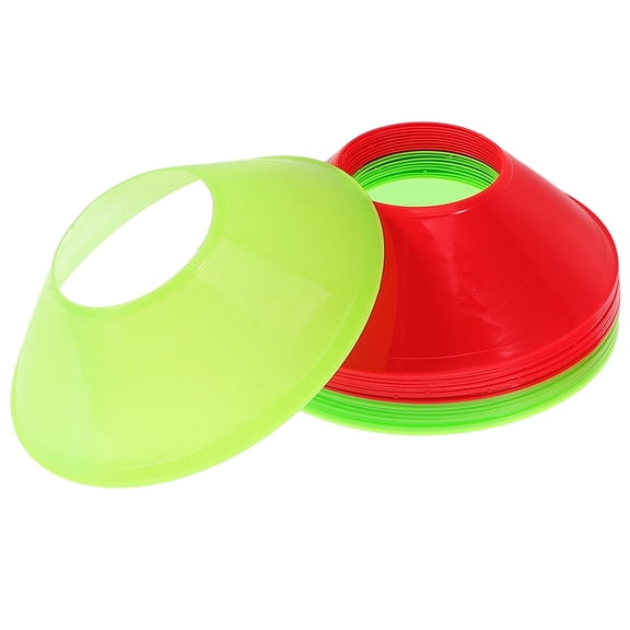 20 Pcs Soccer Cones Flexible Agility Discs for Sports Training Football Basketball Practice
