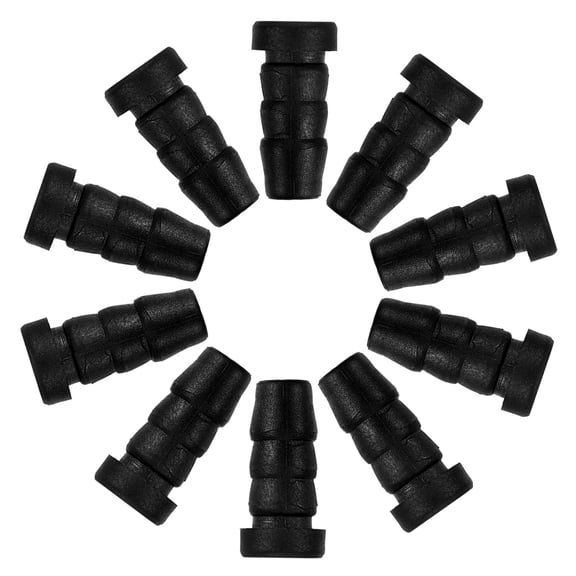 HEMOTON 20pcs Caster Stem Socket for Furniture Legs 8mm Hole Diameter Swivel Wheels Inserts for Chairs and Stools