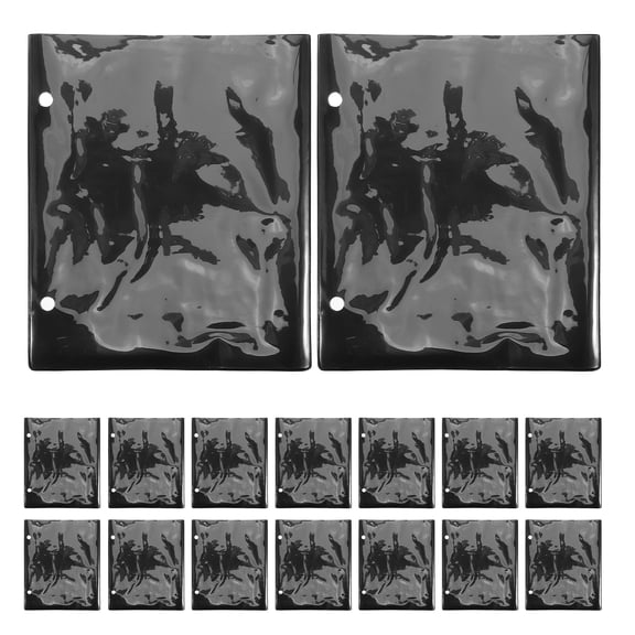 Zehuanyu 20 Pcs Waterproof Flip Folder Double Side Flip Folder Pages With 2 Holes Music Flip Folio Folder Pages Pvc Flute Musical Flip Book
