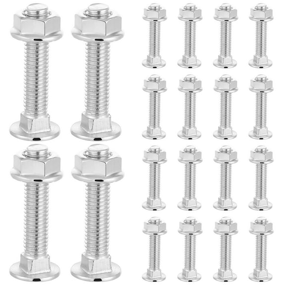 Zehuanyu 20 Sets Bolts Carriage Bolt Kit Carbon Steel Carriage Bolts And Nuts Round Neck Screw Hardware Truck Bed Mounting Hardware