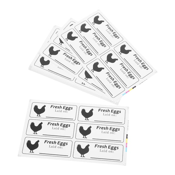 Zehuanyu 20 Sheets Prefilled Eggs with Toys Carton Date Label