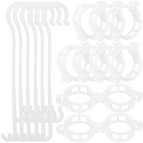Zehuanyu 200 Pcs Plant Support Clips with Plant Support Hooks Garden Support Clips Tomato Vegetables Plants Trellis Clips