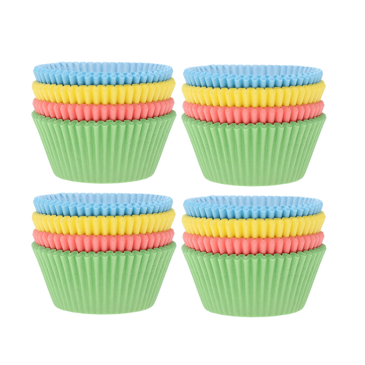 Zehuanyu 200pcs Disposable Cupcake Wrappers Muffin Paper Cups Lightweight Cupcake Cups Baking Supplies for Cakes Desserts Candies Colorful