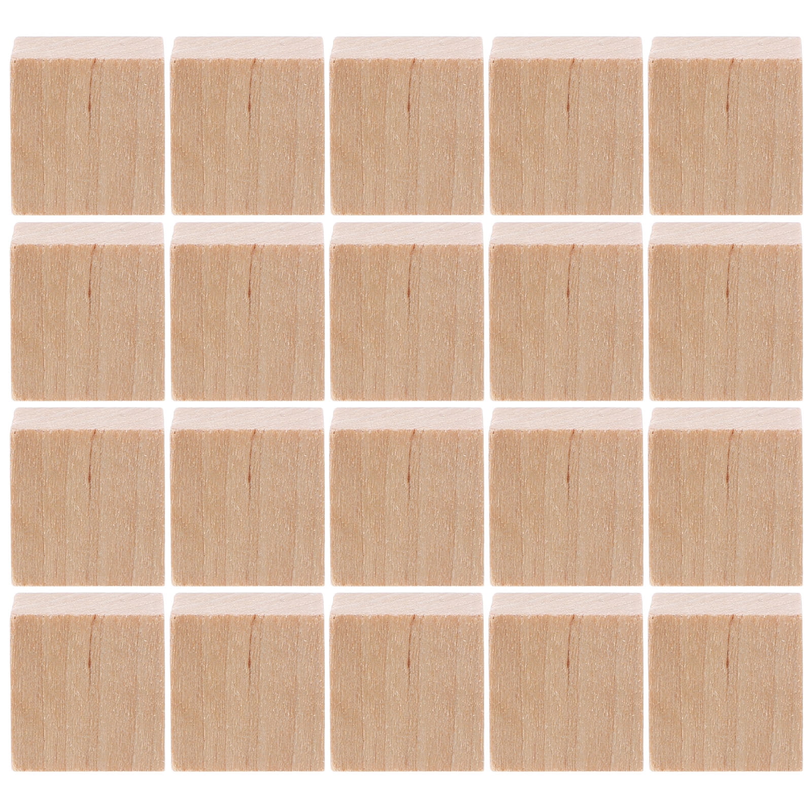 Zehuanyu 20pcs Wooden Blocks Small Wooden Cubes Arts And Crafts Wooden Blocks For DIY Projects
