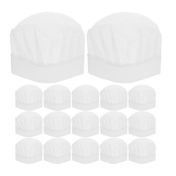 Zehuanyu 25 Pcs Mini Hat Kids Chef Hat Baby 25.00X20.00X0.10CM White