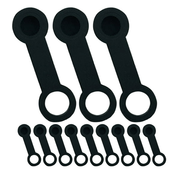 Zehuanyu 25 Pcs Small Decoration Car Oil Cap 3.30X1.00X0.70CM Black