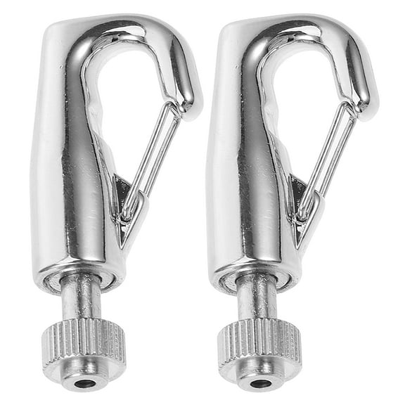 Aluminum Alloy Picture Hanging Hooks for Home Use Silver Color 2 Pieces Adjustable for 1-2mm Wire