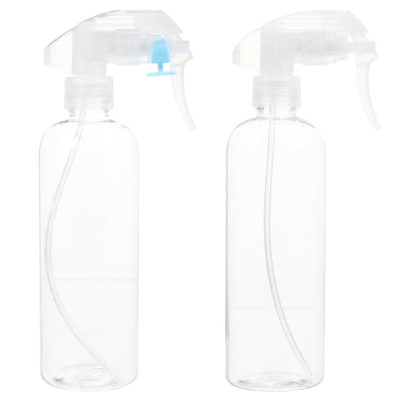 YOSADIER 2Pcs Transparent Plastic Spray Bottles for Flowers and Hairdressing with Large Capacity