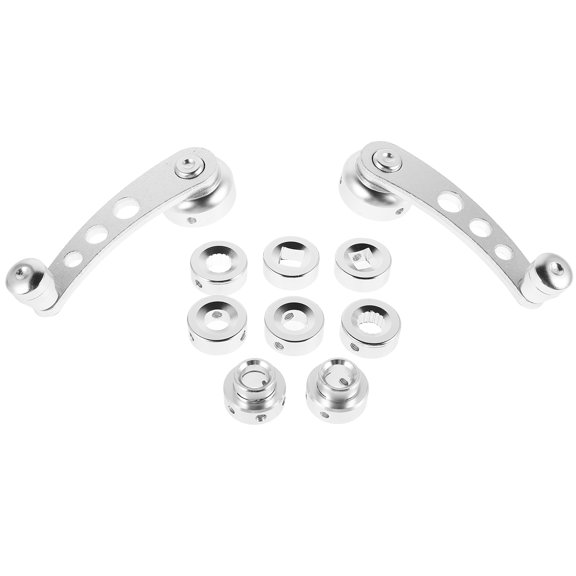 Zehuanyu 2pcs Car Window Crank Handle Truck Window Crank Handle Aluminum Alloy Manual Window Riser Auto Window Crank Handle Interior Accessories