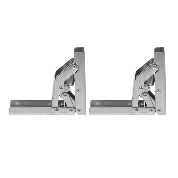 Zehuanyu 2pcs Folding Shelf Hinges For Cabinets And Desks 90 Degree Hidden Brackets For Tables And Closets Heavy Duty Concealed Hinges