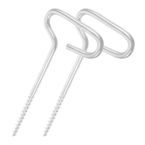 Zehuanyu 2pcs Ice Anchor Ice Fishing Tent Ice Screws Ice Nail Ground Nail Threaded Peg Nail Tent Fixer Accessory For Winter Fishing Tent Accessories