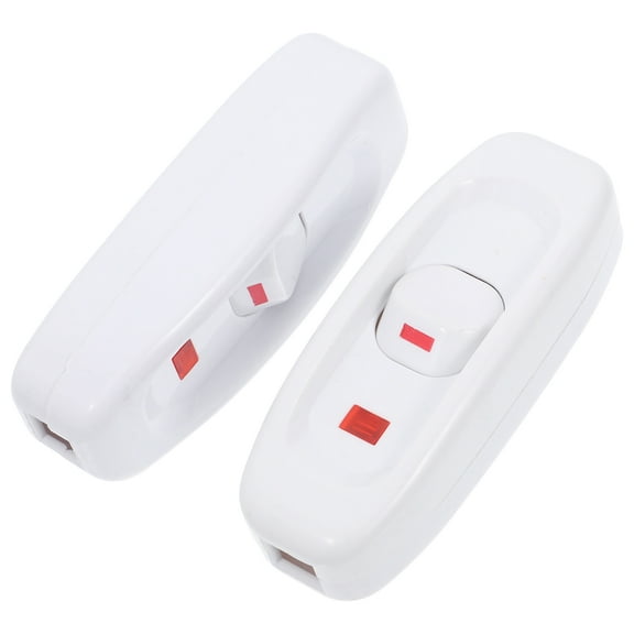 Hytrove Rectangular Inline Cord Switch 2Pack For Lamps In Bedroom