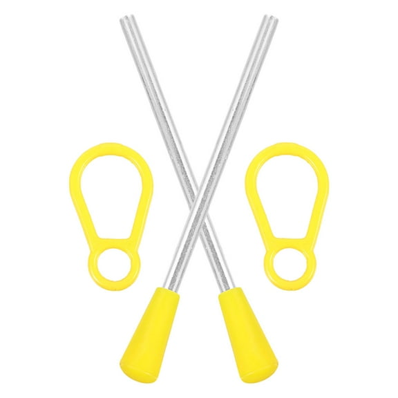 HEMOTON 2pcs Triangle Iron Mallets and Sticks for Performance Musical Instrument Hand Percussion Tool Accessories
