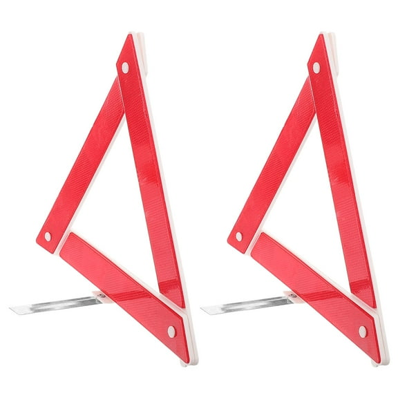Zehuanyu 2pcs Reflective Triangles For Highway Safety Emergency Triangle For Vehicles Car Reflective Tripod Warning Sign Roadside Safety Reflective Tripod