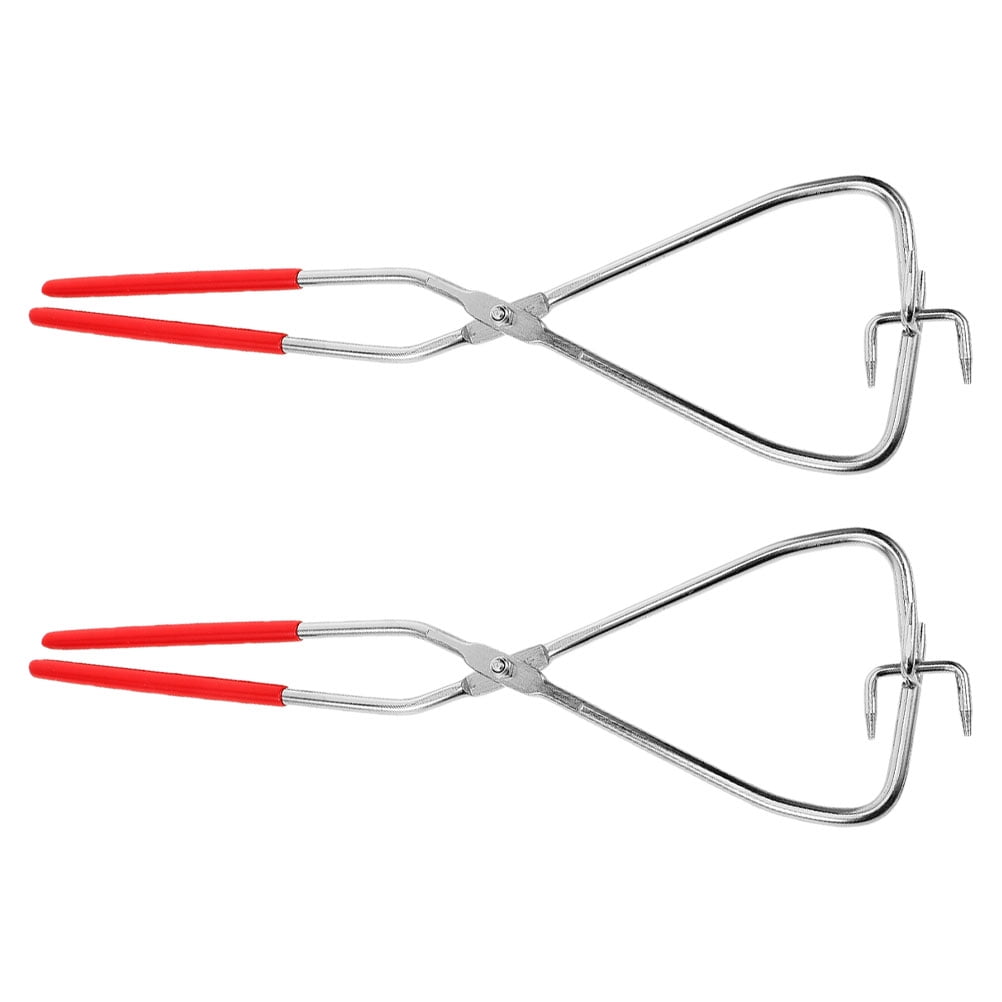 Zehuanyu 2pcs Stainless Steel Glazing Pliers Pottery Carving Tools Ceramic Glazing Tongs Pottery Sculpture Tools Clay Working Tools Pottery Trimming Tool