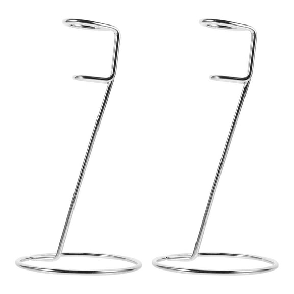 Zehuanyu 2pcs Stainless Steel Milk Storage Racks Milk Frother Stands for Home (Silver)