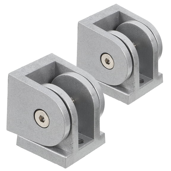 Zehuanyu 2pcs Zinc Alloy Pivot Joint Profile Extrusion Joints Connector Aluminum Corner Connector Fittings Hinges For Furniture Cabinet Box