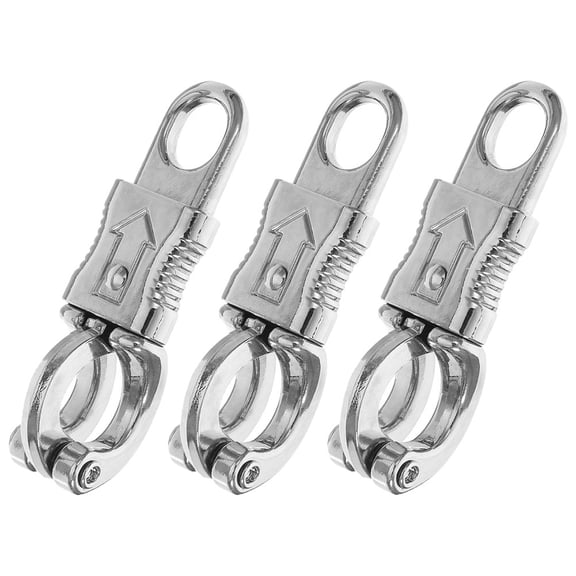 Zehuanyu 3 Pcs Balance Tray Horse Reins Hook 10.20X3.30X3.00CM Silver