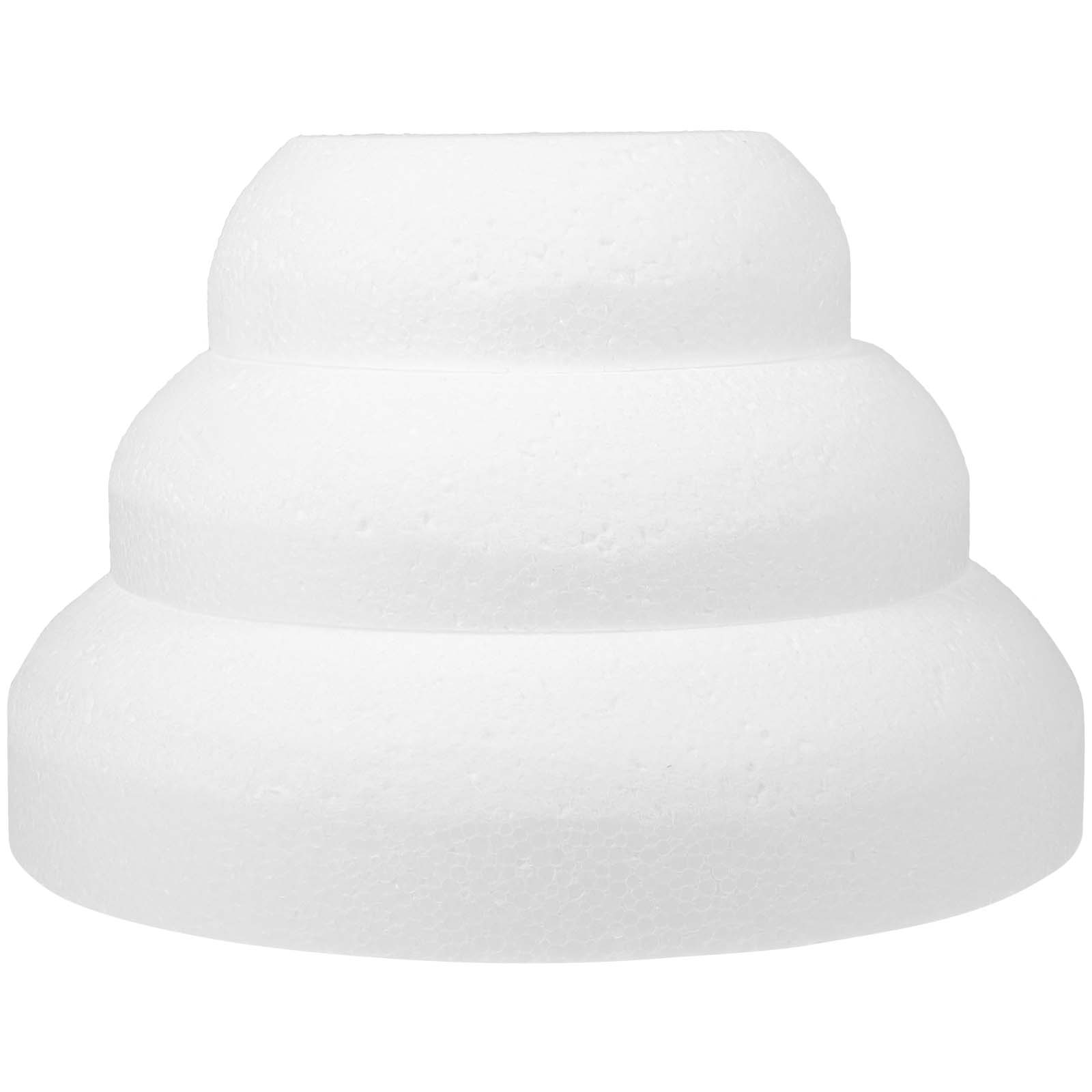 RENACLIPY Fake Cake Model Foam Cake Dummy White 3Pcs for Holiday ...