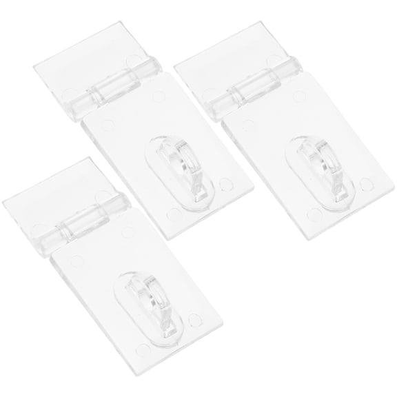 Zehuanyu  3 Pcs Clear Hinge Door Hook Lock Hinges Sliding Transparent