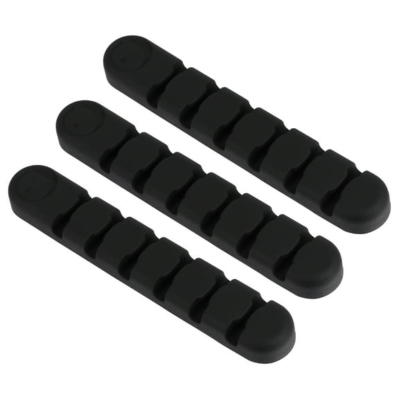 Zehuanyu  3 Pcs Data Cable Winder Keyboard Stand Wire Organizers for Cords Black