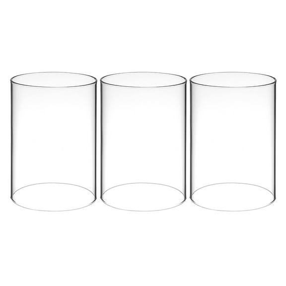 Zehuanyu  3 Pcs Glass Candle Holder Lamp Electric Embroidered Nutcracker Transparent