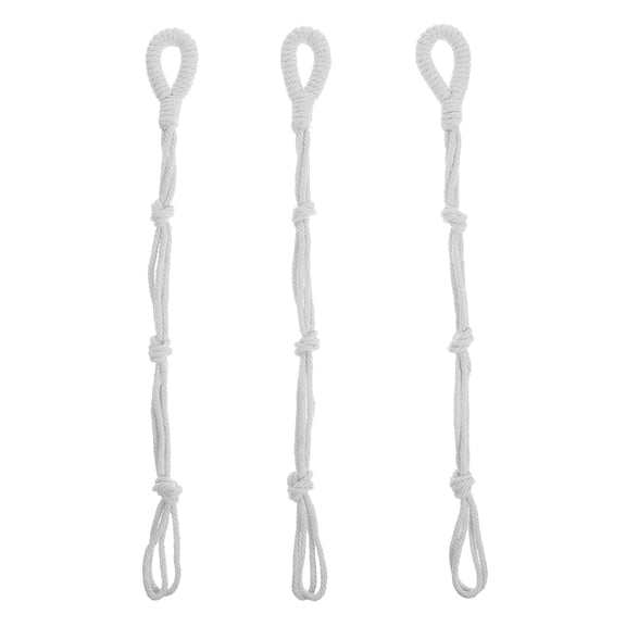 Zehuanyu 3-Pack Outdoor Plant Hangers with Hanging Rope, Decorative Artificial Flowerpot Holders for Garden, Porch, Patio