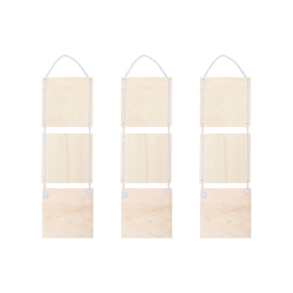 Zehuanyu 3 Pcs Hanging Decor Display Easel Child 15*15*0.4cm