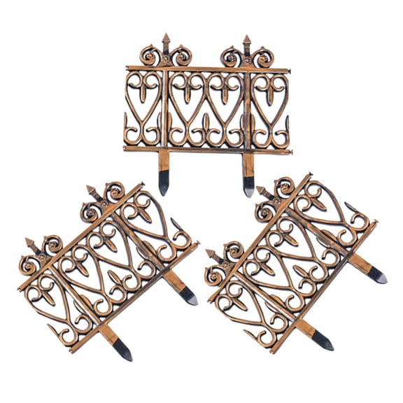Zehuanyu 3 Pcs Plastic Fence Garden Border Edging Trellis Fences Baby