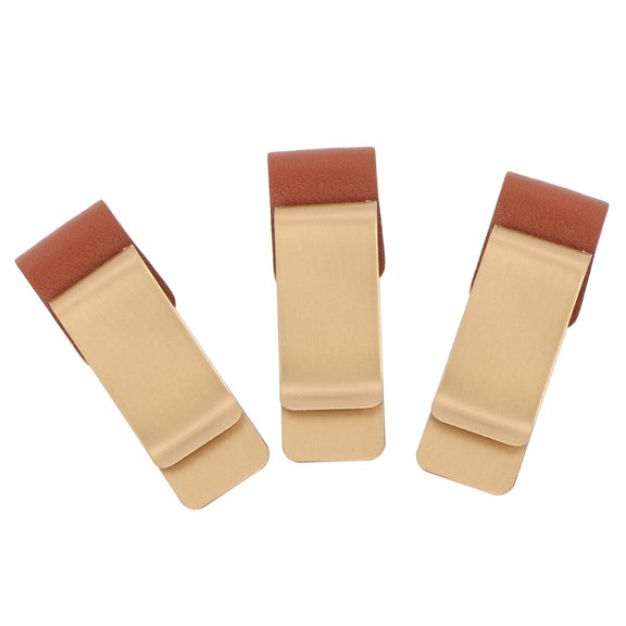 Zehuanyu 3 Pcs Steel Credit Clamp Clips Paper Binder Bill Folder Exam Office