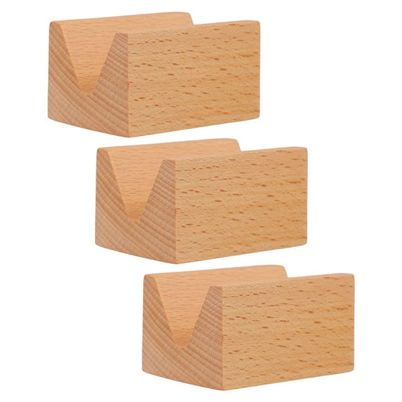 Zehuanyu 3 Pcs Taco Holder Sushi Rack Buffet Recycled Tray Light Brown