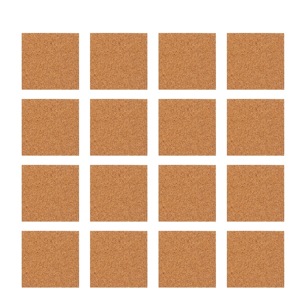 Zehuanyu 36 Pcs Self Adhesive Cork Tiles Self-adhesive Cork Cork Backing Sheets M