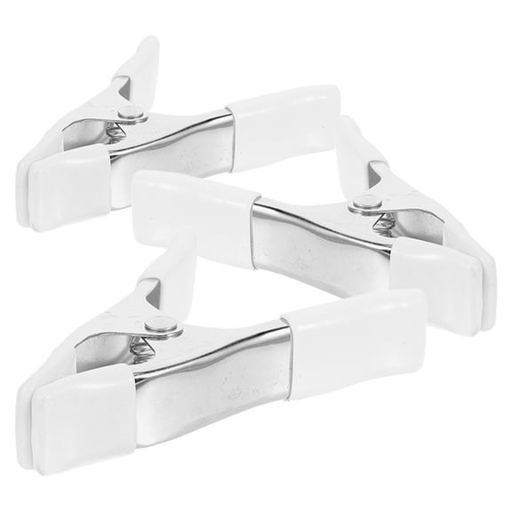 Zehuanyu 3pcs Heavy Duty Spring Clamps 4 Inch Wood Clamps Background Clamps with PVC Protection Cover for Woodworking Crafts Wedding Dress Clamping