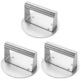 thumbnail image 1 of Zehuanyu 3pcs Stainless Steel Burger Press Round Burger Smasher Tool Metal Burger Smasher Kitchen Gadget, 1 of 6