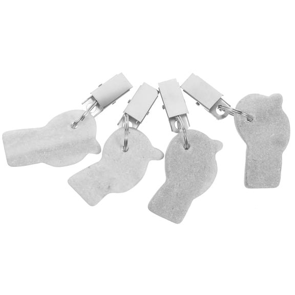 Zehuanyu 4 Pcs Camper Stone Tablecloth Holder 8.00X3.00X1.00CM Light Grey