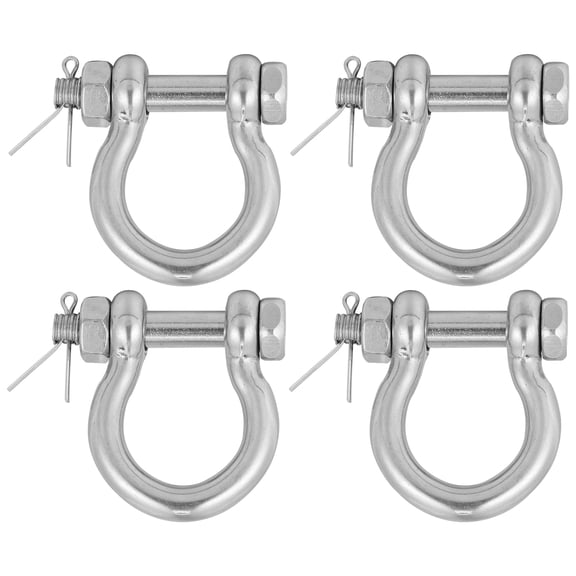 Zehuanyu  4 Pcs D Shackle Heavy Duty D-shackles Tie Boat Lifting