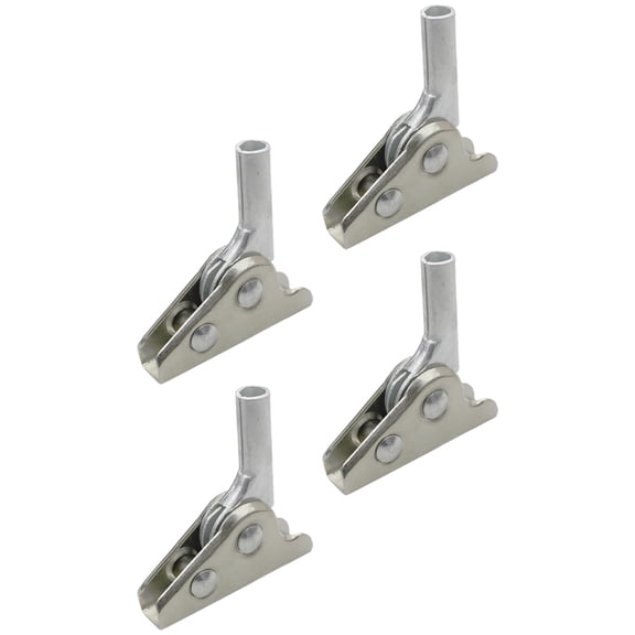Zehuanyu 4 Pcs Foldable Support Hinge Movable Joint Seat Hinge 12.00X4.70X1.80CM Silver